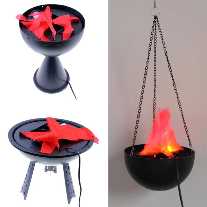 Home Bar Accessories - Lampe à flamme 3D simulée, décor
