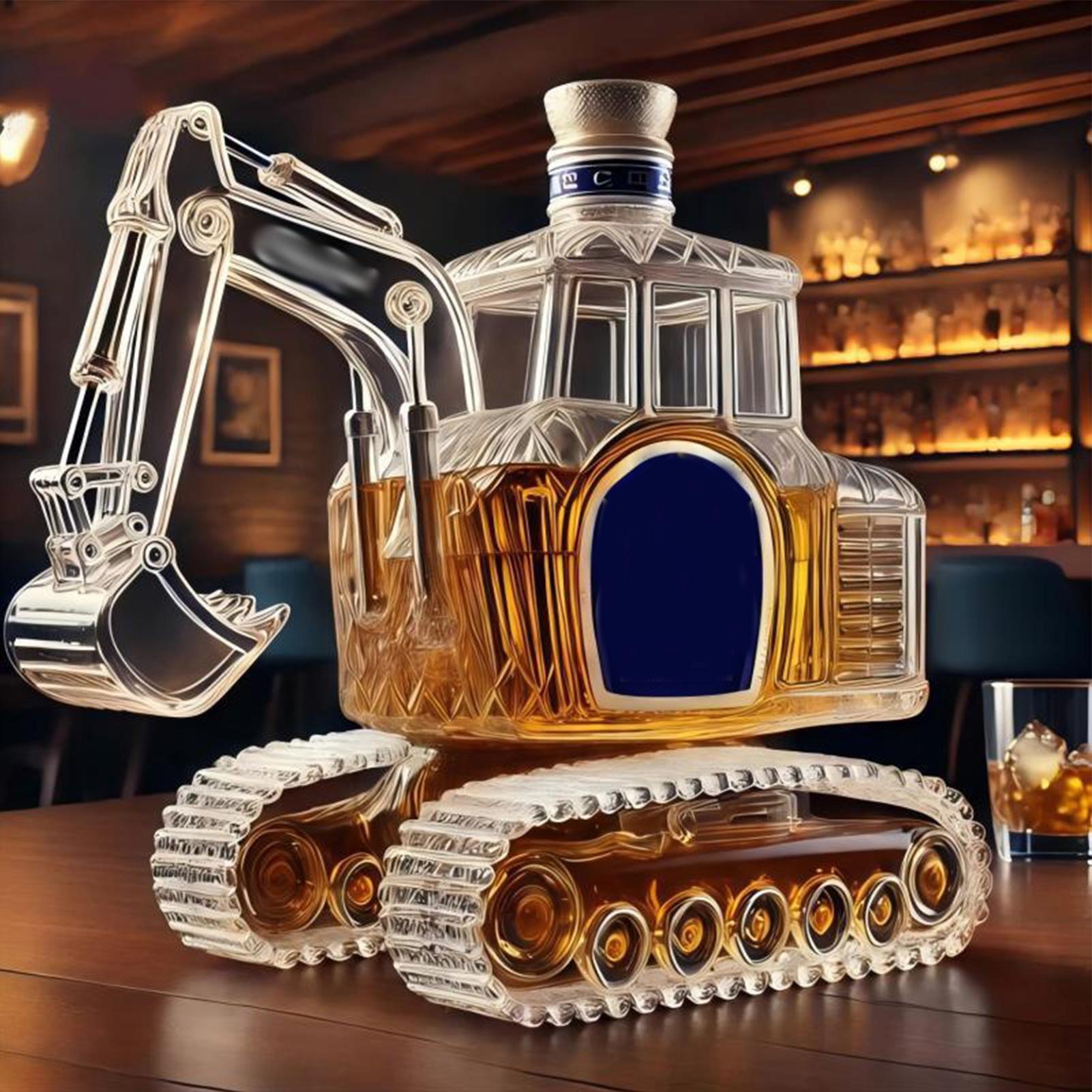 Home Bar Supplies - Carafe à whisky robuste en forme