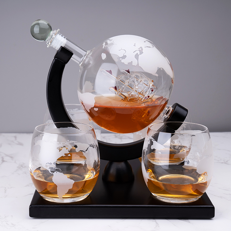 Ensemble de carafe à whisky en - Decanter Globe Set avis et prix