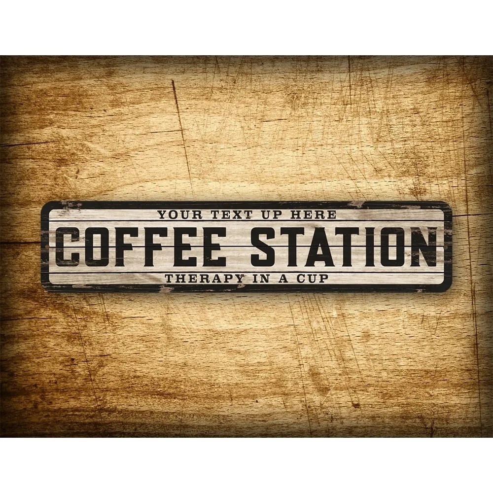 Plaque en bois vieilli avec lo - Home Bar Cafe avis et prix