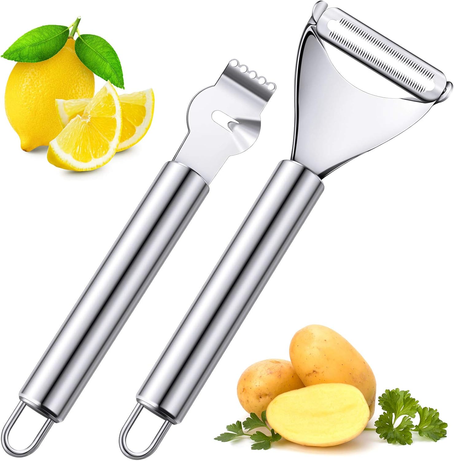 Lot de 2 éplucheurs de citron  - Peeler Channel Knife avis et prix