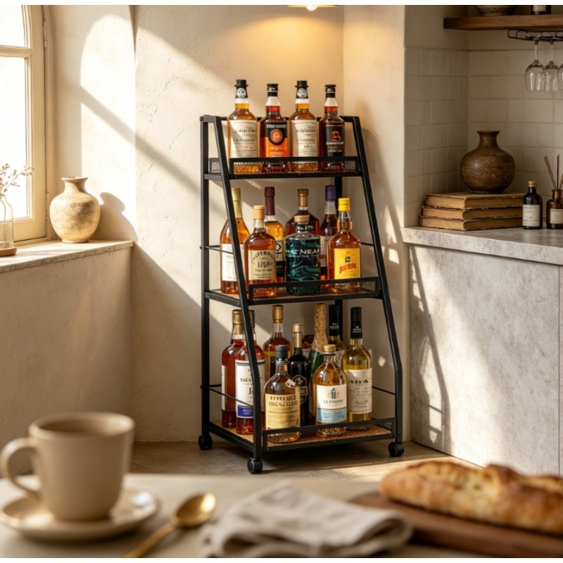 Étagère à vin à 3 niveaux en f - Home Bar Shelf avis et prix
