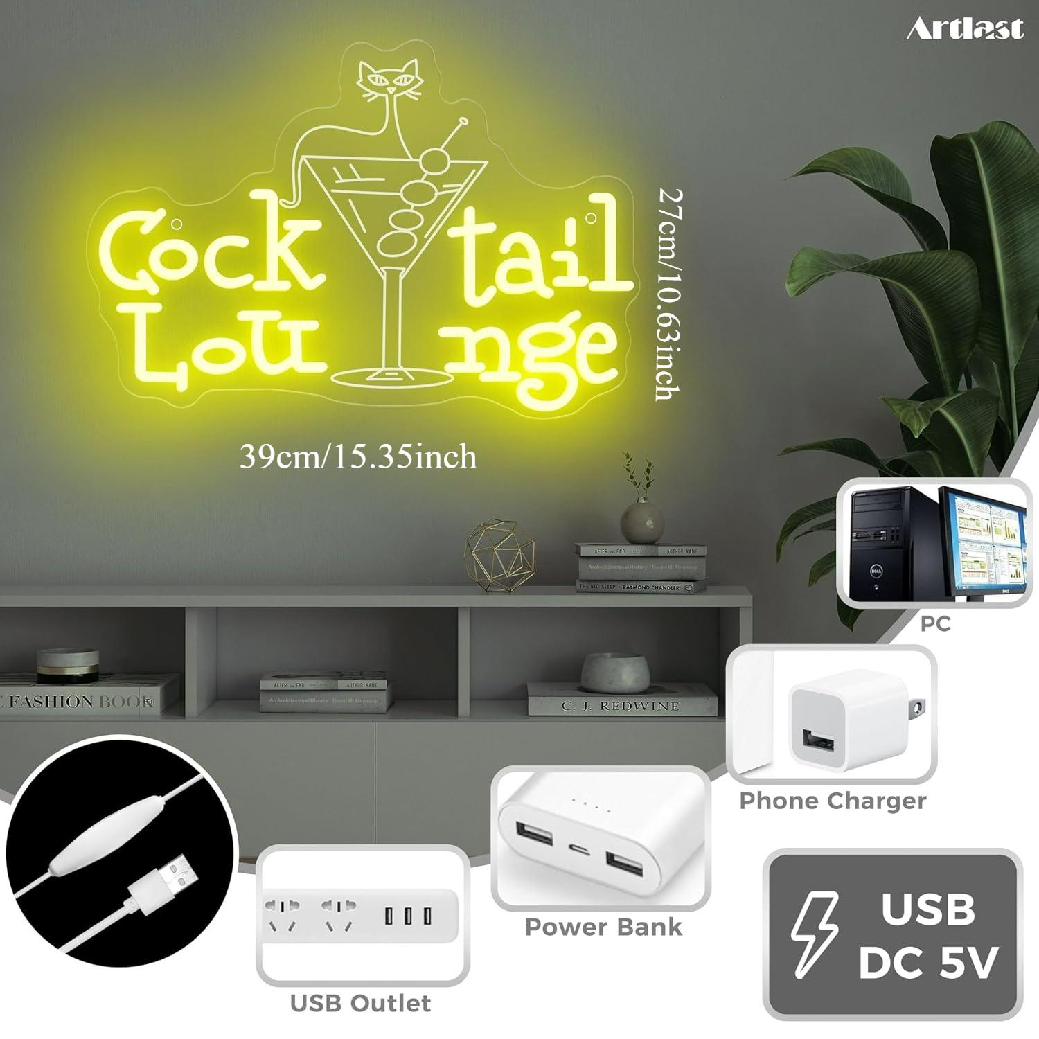 Enseigne néon LED à intensité  - Home Bar Cafe avis et prix